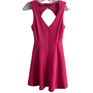 Miss Selfridge Pink Peplum Mini Dress V-Neck Sleeveless